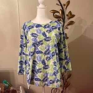 C&K Designs Shirt 👚 NWT Size Medium 60% Cotton 40% Polyester 3/4 length sleeve